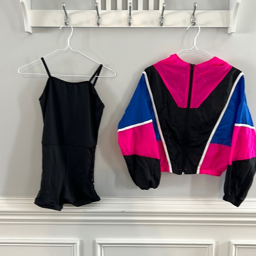 Pink, blue and black hip hop costume - multiple
